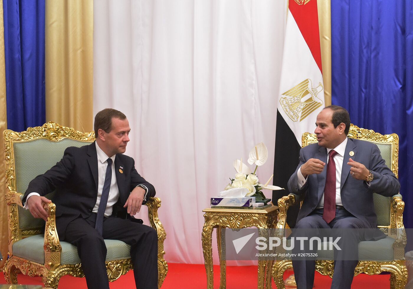 Prime Minister Dmitry Medvedev visits Egypt