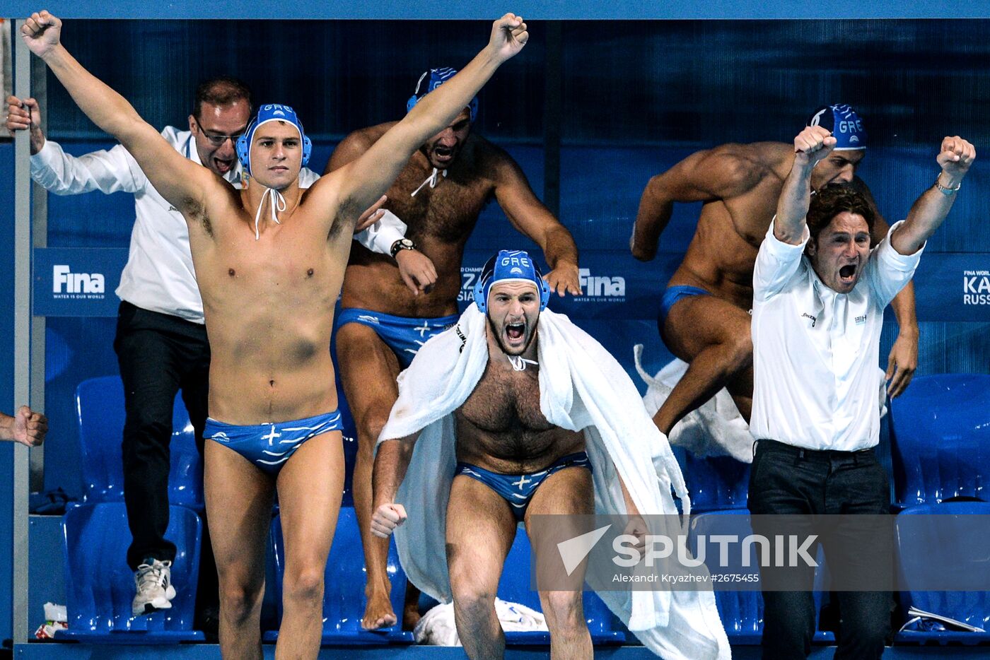 2015 FINA World Championships. Water polo. Men. Croatia vs. Greece