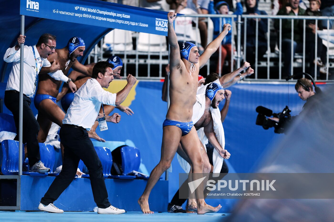 2015 FINA World Championships. Water polo. Men. Croatia vs. Greece