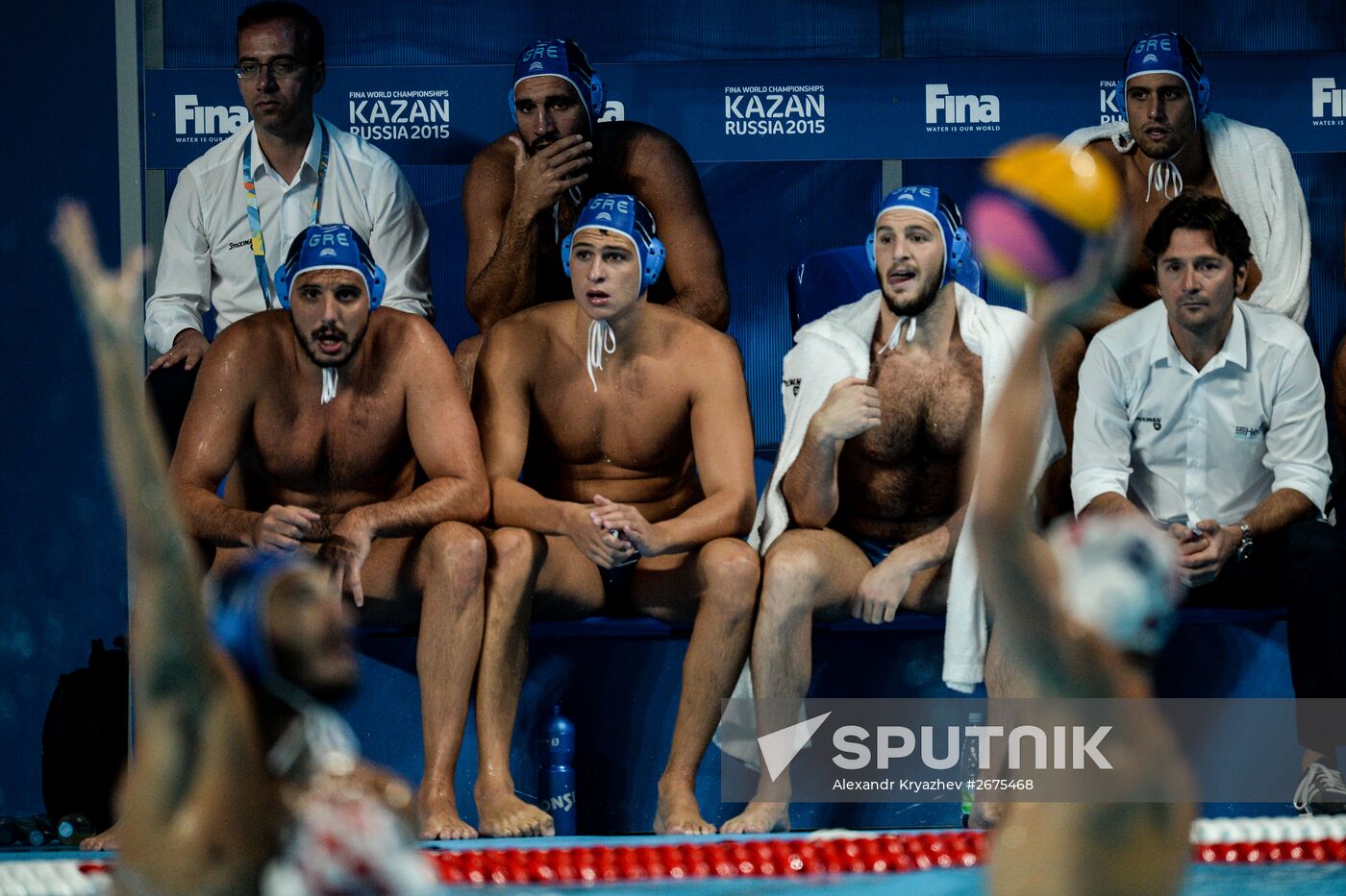 2015 FINA World Championships. Water polo. Men. Croatia vs. Greece