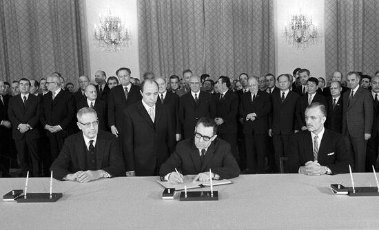 Signing Convention on International Liability for Damage Caused by Space Objects