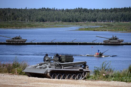 The Suvorov Assault competition of infantry combat vehicles. Day One