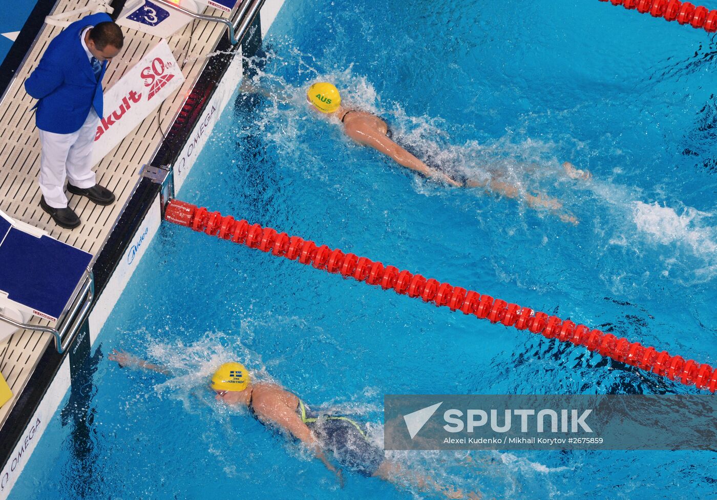 2015 FINA World Championships. Swimming. Day Six. Evening session