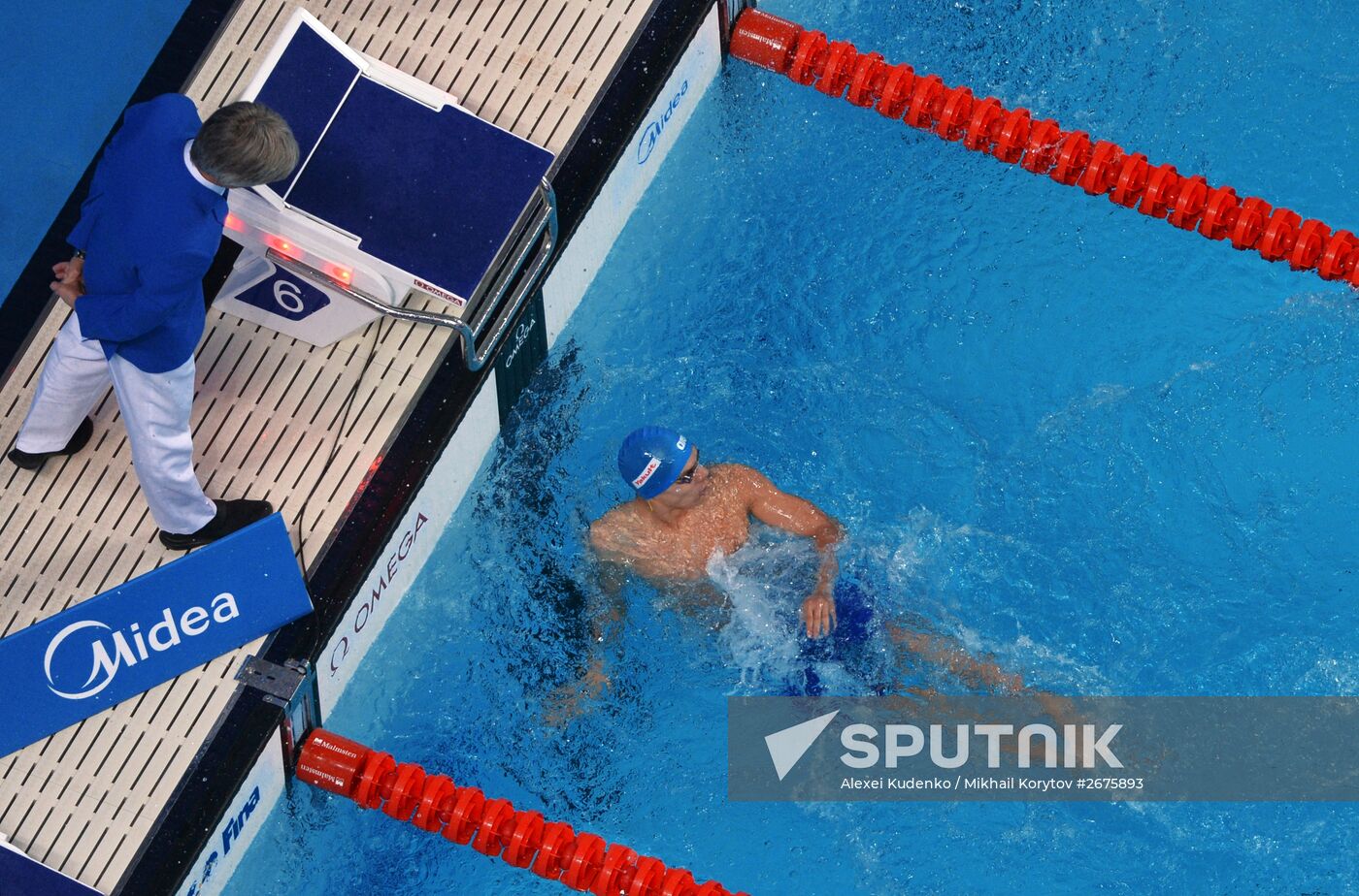 2015 FINA World Championships. Swimming. Day Six. Evening session