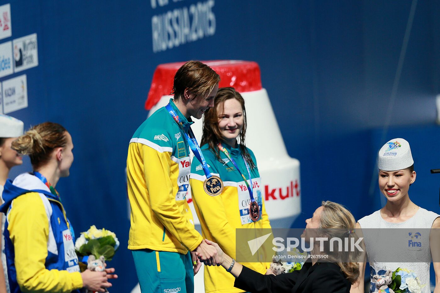 2015 FINA World Championships. Swimming. Day Six. Evening session