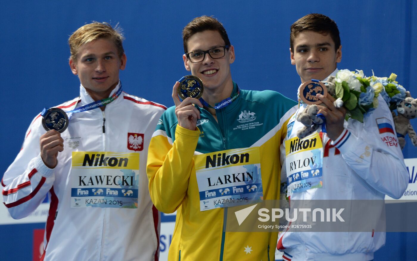 2015 FINA World Championships. Swimming. Day Six. Evening session