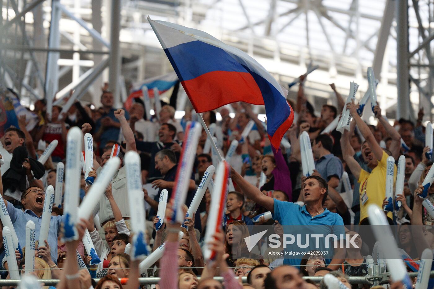 2015 FINA World Championships. Swimming. Day Six. Evening session