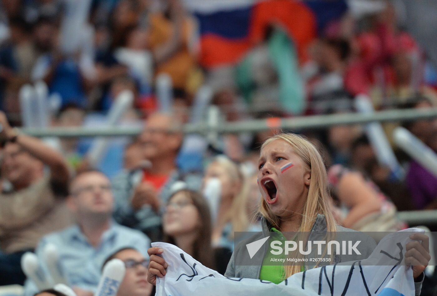 2015 FINA World Championships. Swimming. Day Six. Evening session