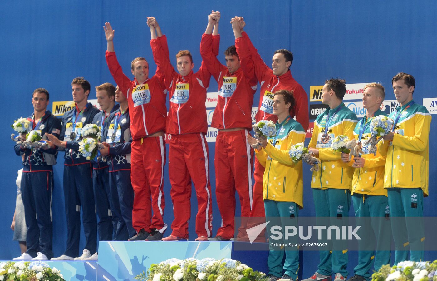 2015 FINA World Championships. Swimming. Day Six. Evening session