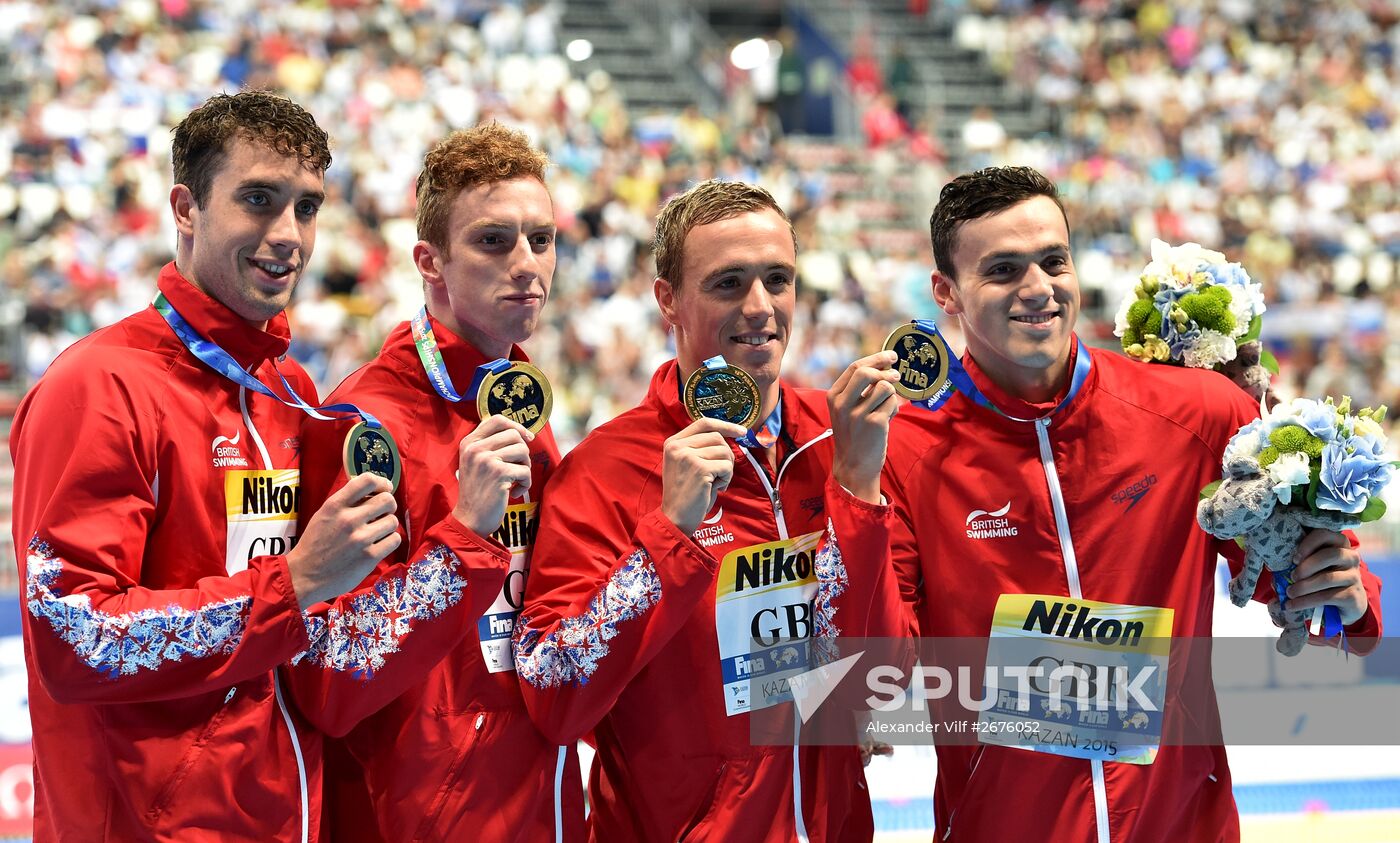 2015 FINA World Championships. Swimming. Day Six. Evening session