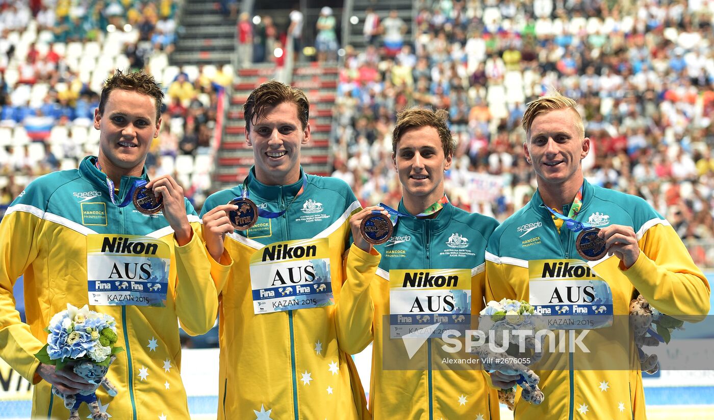 2015 FINA World Championships. Swimming. Day Six. Evening session