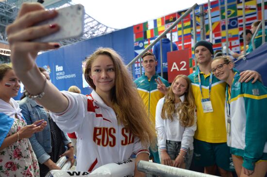 2015 FINA World Championships. Swimming. Day Six. Evening session