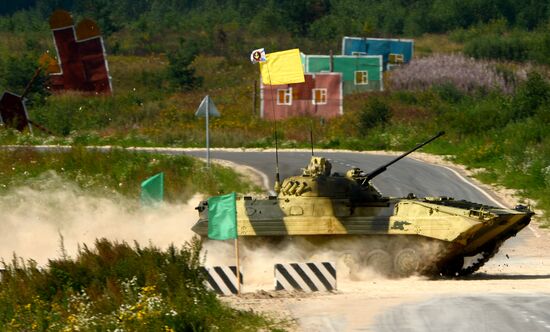 The Suvorov Onslaught competition of BMP-2 infantry combat vehicles. Day Two