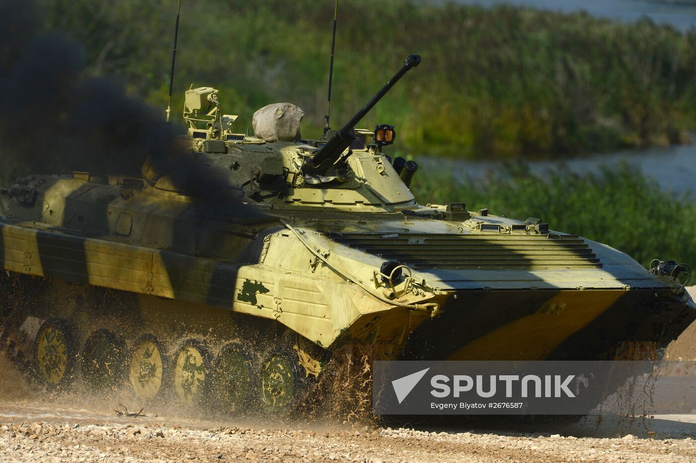 The Suvorov Onslaught competition of BMP-2 infantry combat vehicles. Day Two