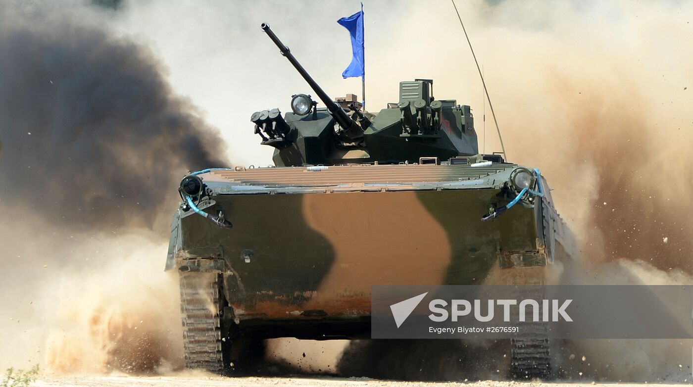 The Suvorov Onslaught competition of BMP-2 infantry combat vehicles. Day Two