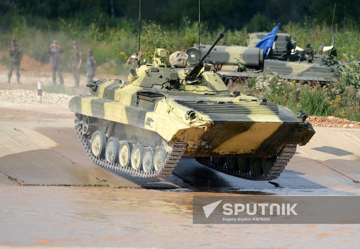 The Suvorov Onslaught competition of BMP-2 infantry combat vehicles. Day Two