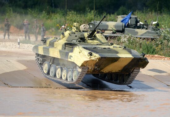 The Suvorov Onslaught competition of BMP-2 infantry combat vehicles. Day Two