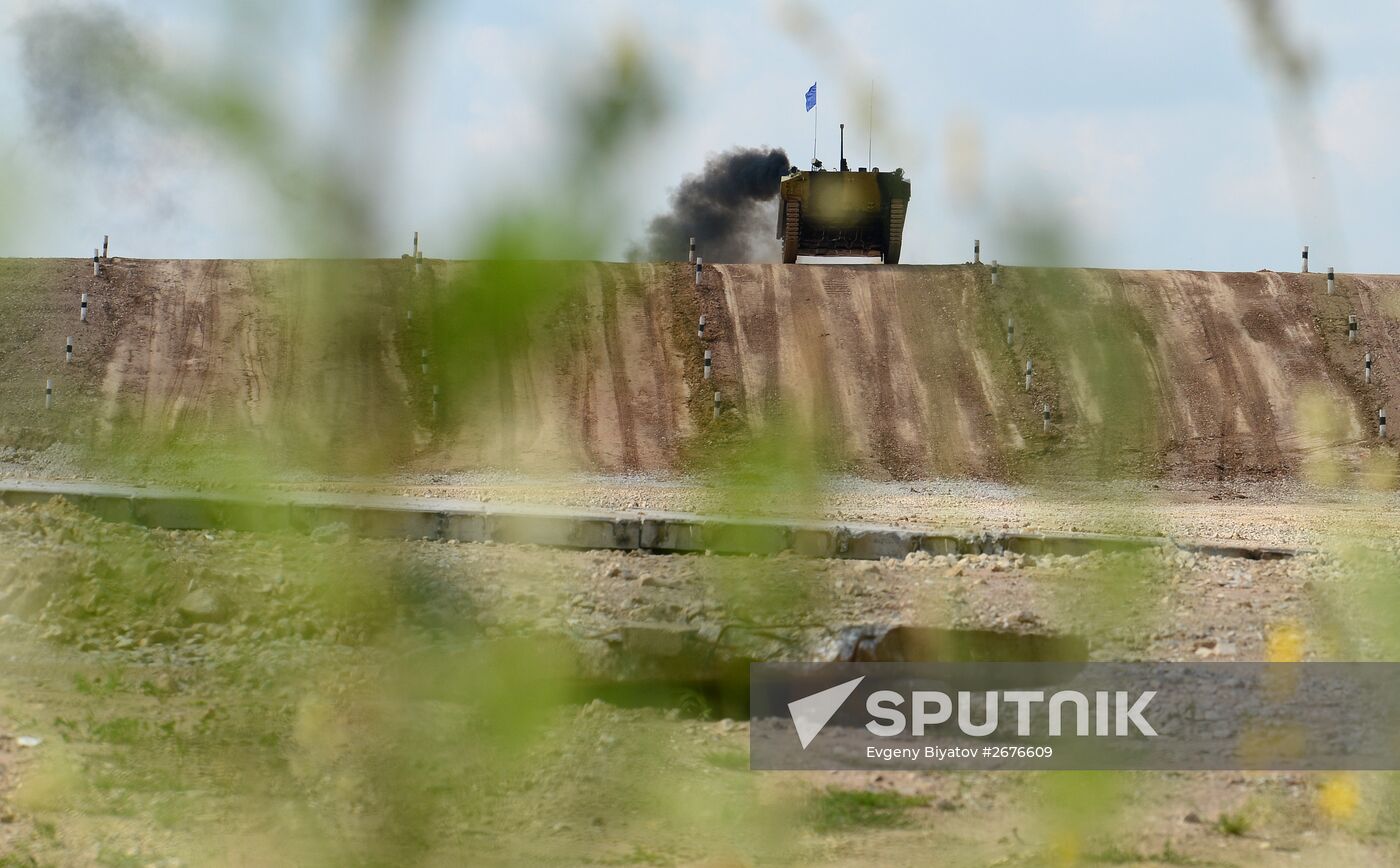 The Suvorov Onslaught competition of BMP-2 infantry combat vehicles. Day Two