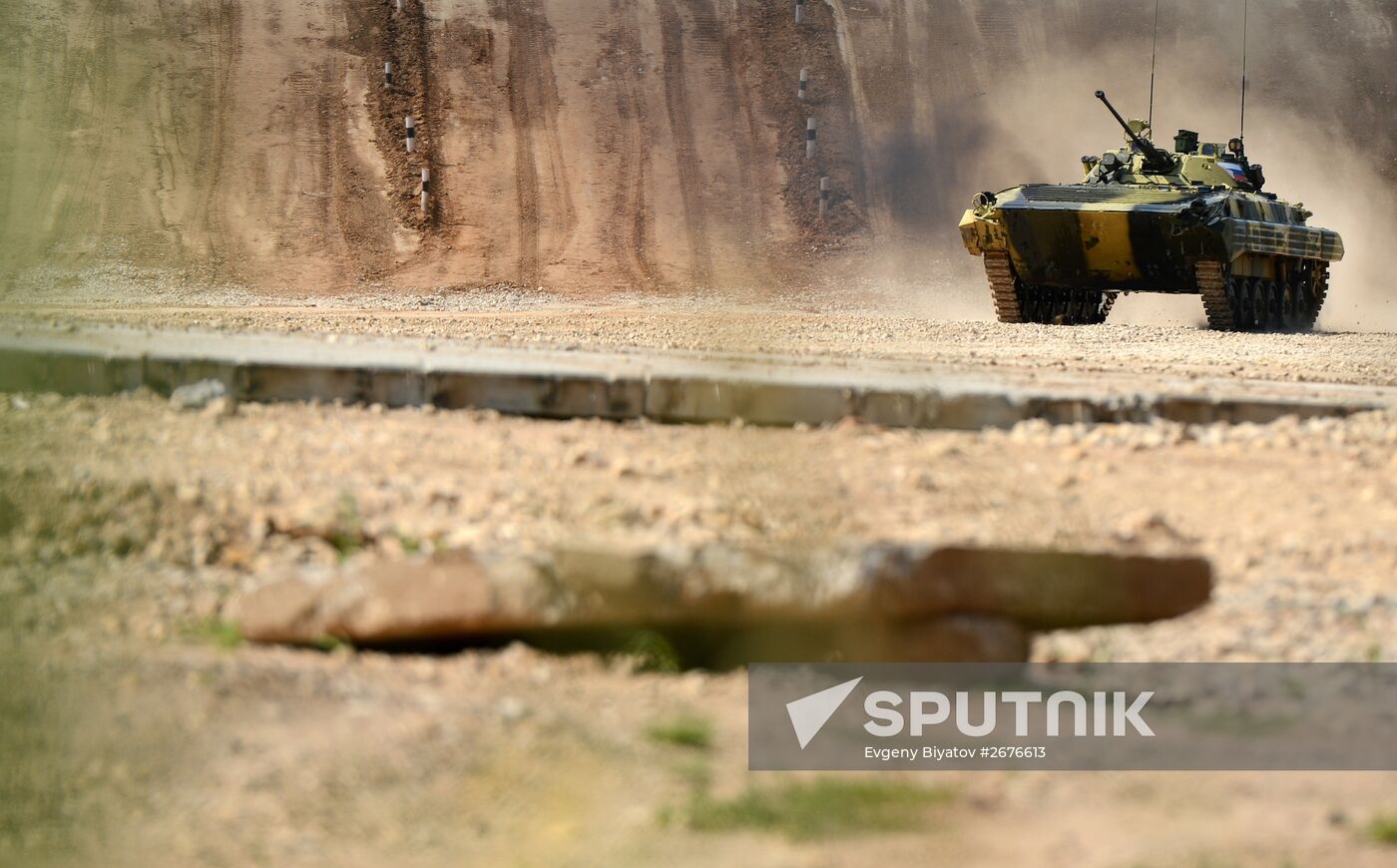 The Suvorov Onslaught competition of BMP-2 infantry combat vehicles. Day Two