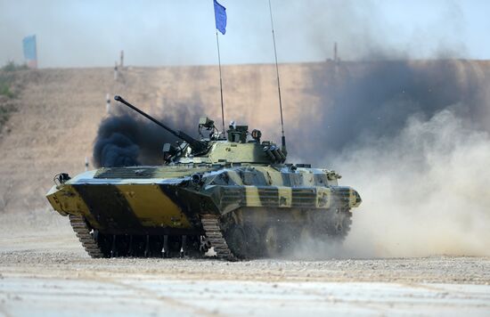 The Suvorov Onslaught competition of BMP-2 infantry combat vehicles. Day Two