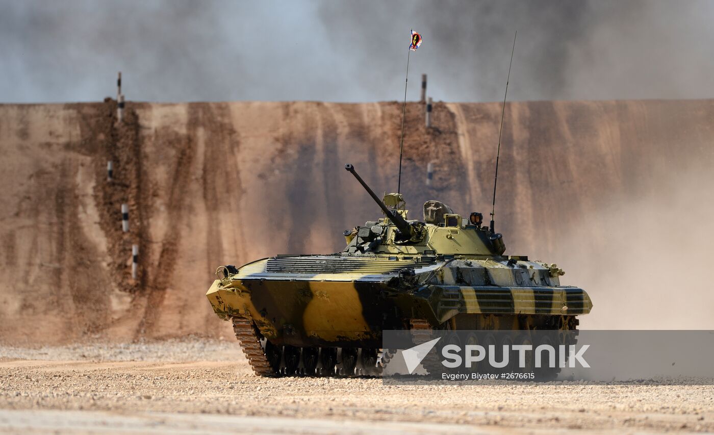 The Suvorov Onslaught competition of BMP-2 infantry combat vehicles. Day Two