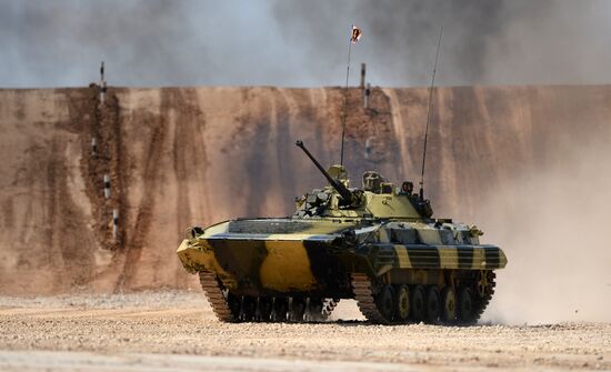 The Suvorov Onslaught competition of BMP-2 infantry combat vehicles. Day Two