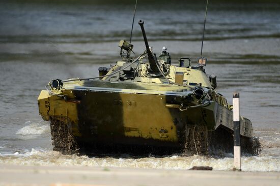 The Suvorov Onslaught competition of BMP-2 infantry combat vehicles. Day Two