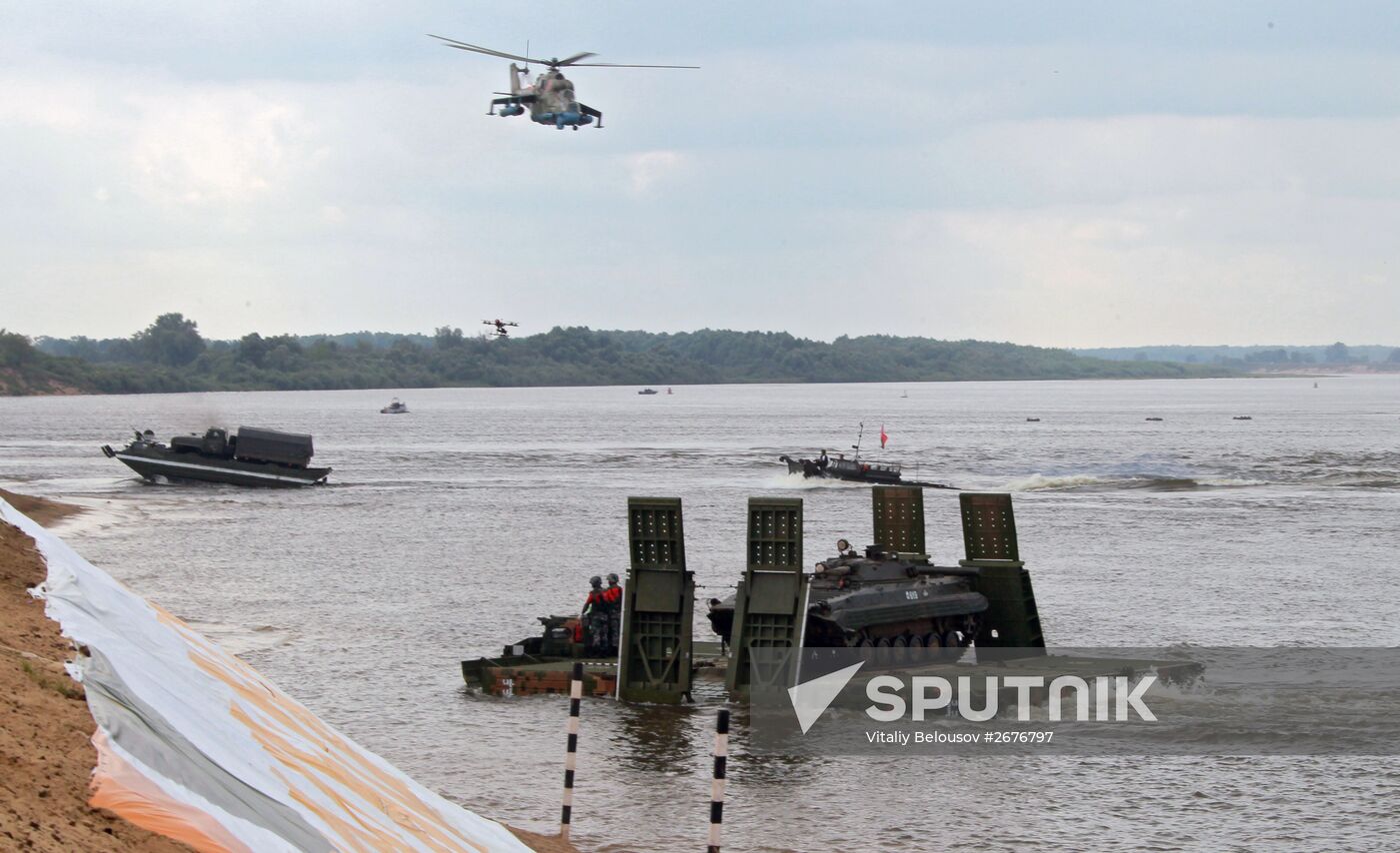 Open Water engineering troops competition