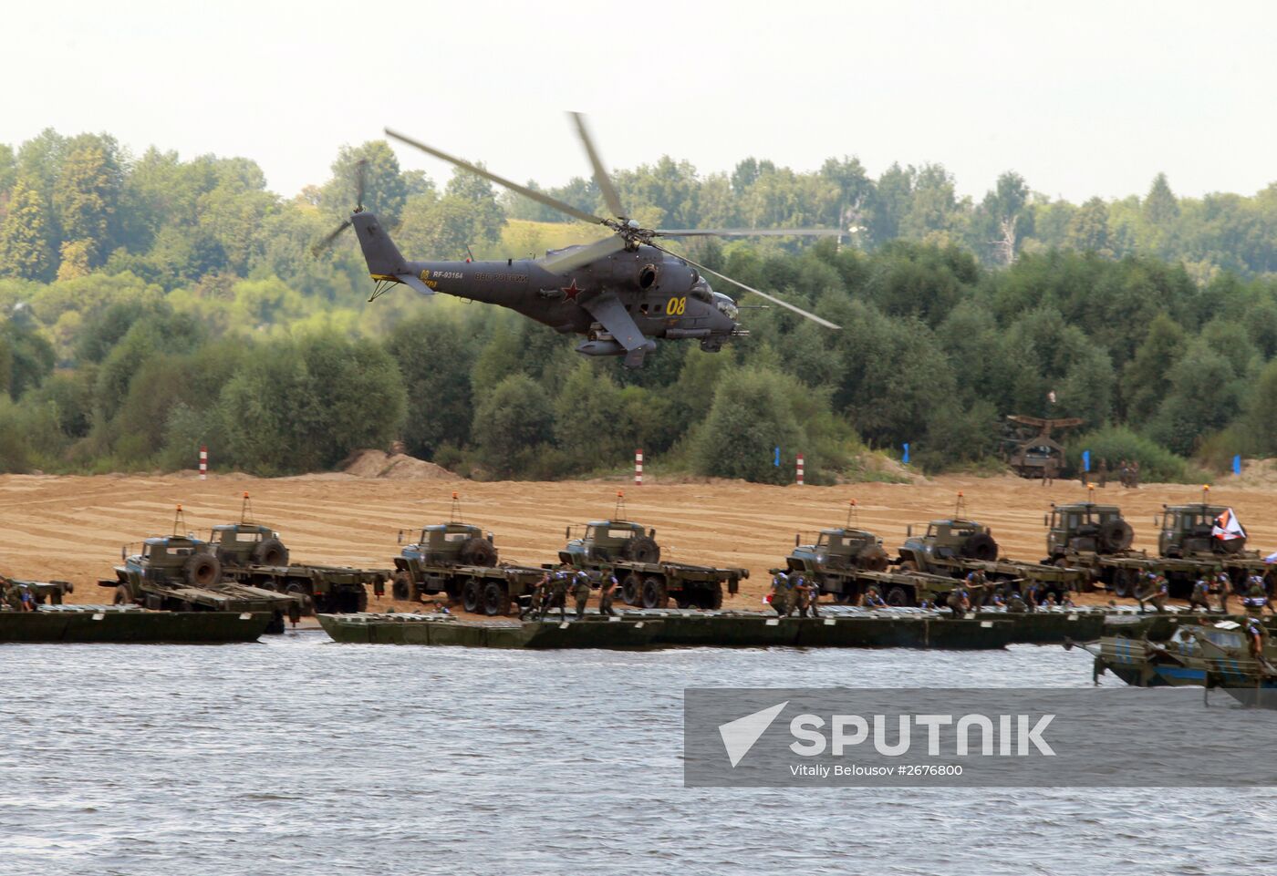 Open Water engineering troops competition