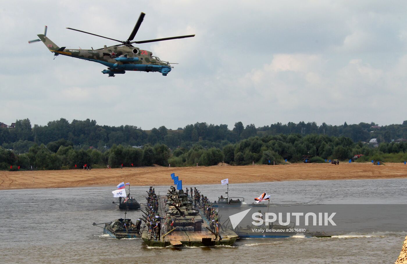 Open Water engineering troops competition