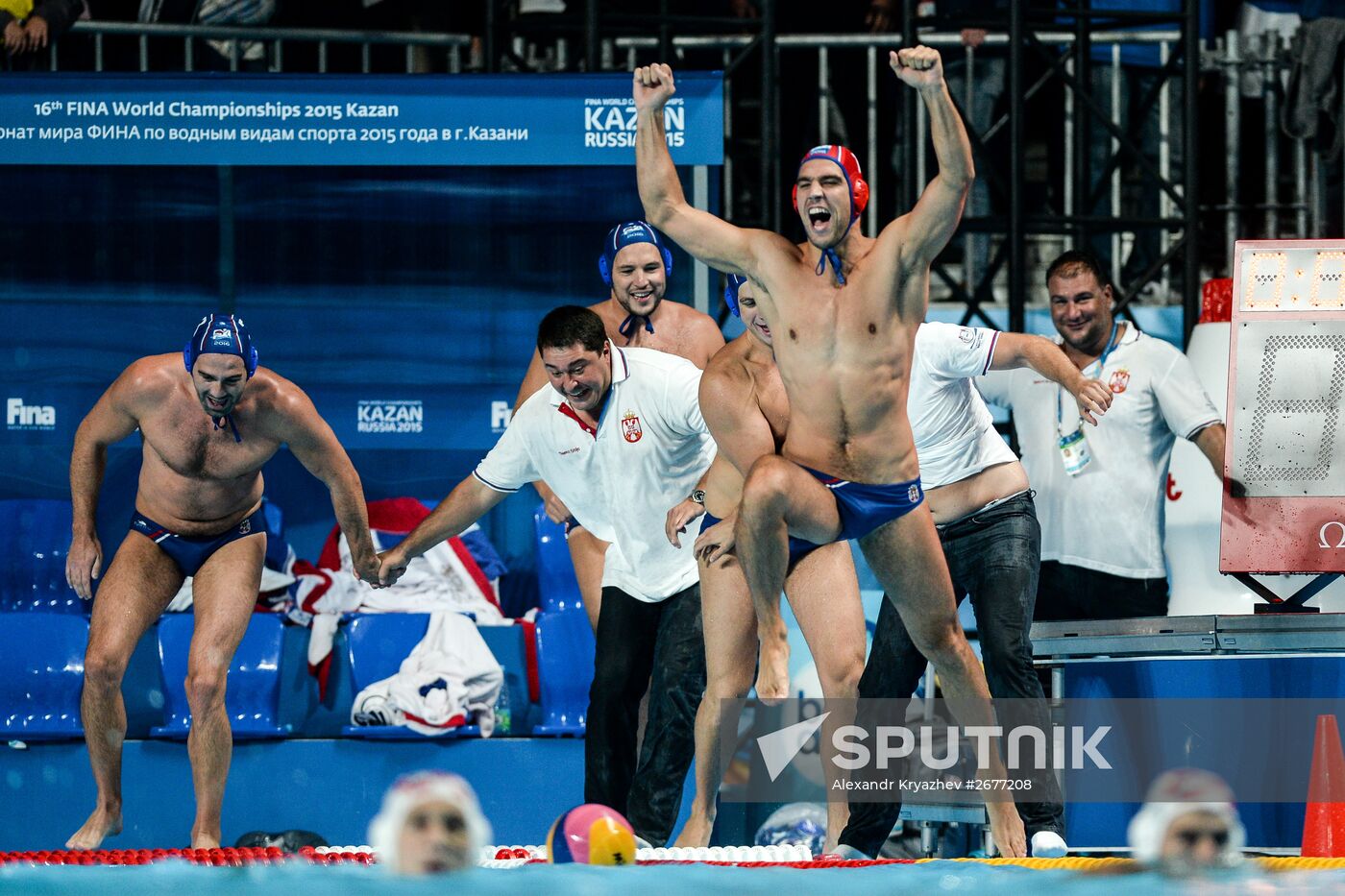 2015 FINA World Championships. Water Polo. Men. Croatia vs. Serbia