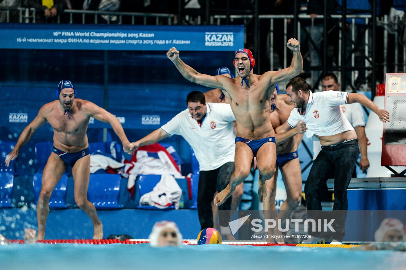 2015 FINA World Championships. Water Polo. Men. Croatia vs. Serbia