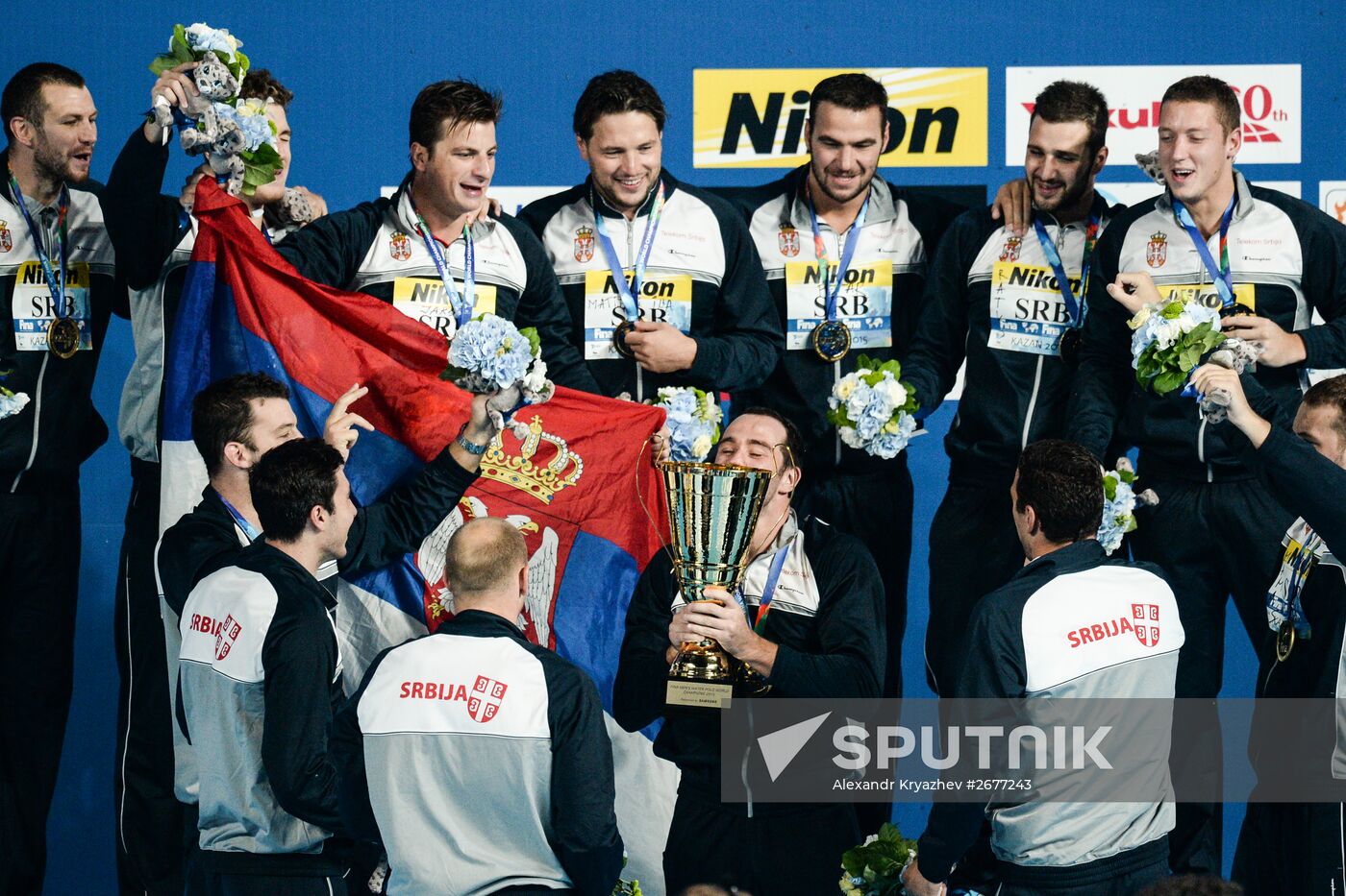 2015 FINA World Championships. Water Polo. Men. Croatia vs. Serbia