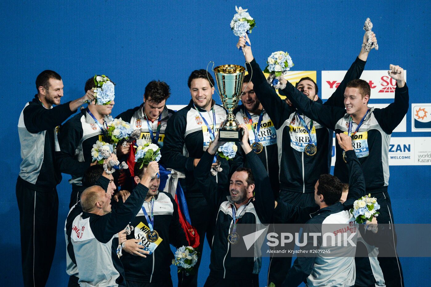 2015 FINA World Championships. Water Polo. Men. Croatia vs. Serbia