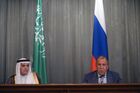 Meeting of Foreign Affairs Ministers of Russia and Saudi Arabia Sergei Lavrov and Adel al-Jubeir