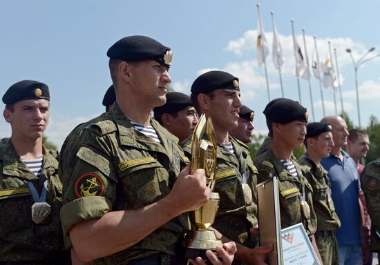 The Suvorov Onslaught competition of BMP-2 infantry combat vehicles. Finals