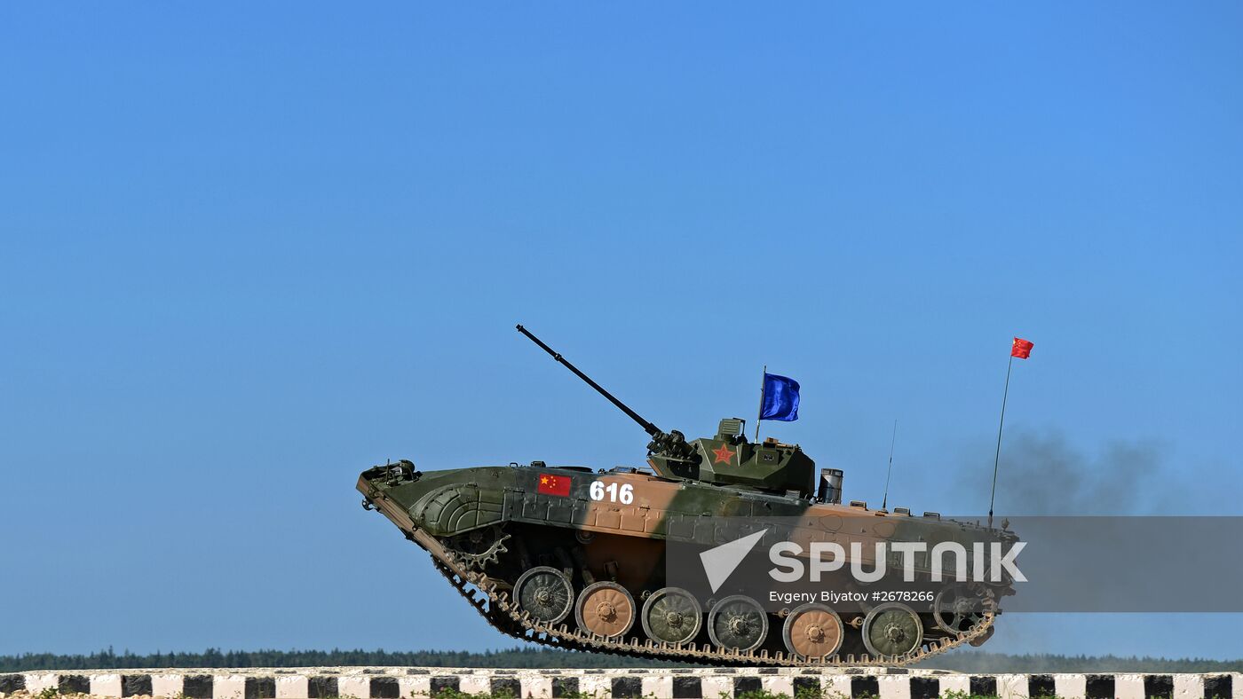 The Suvorov Onslaught competition of BMP-2 infantry combat vehicles. Finals