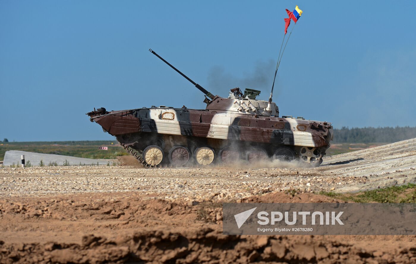 The Suvorov Onslaught competition of BMP-2 infantry combat vehicles. Finals