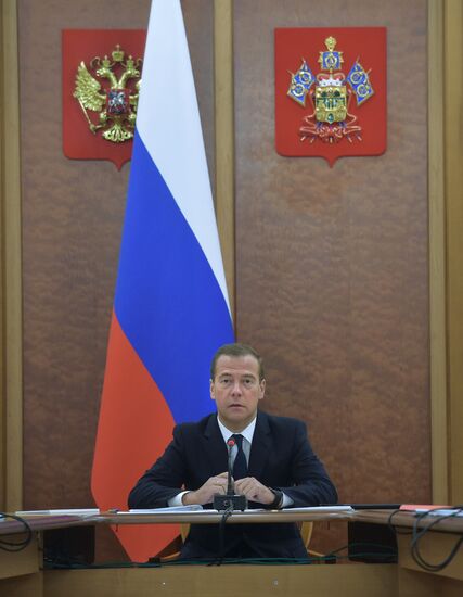 Russian Prime Minister Dmitry Medvedev's working visit to Southern Federal District