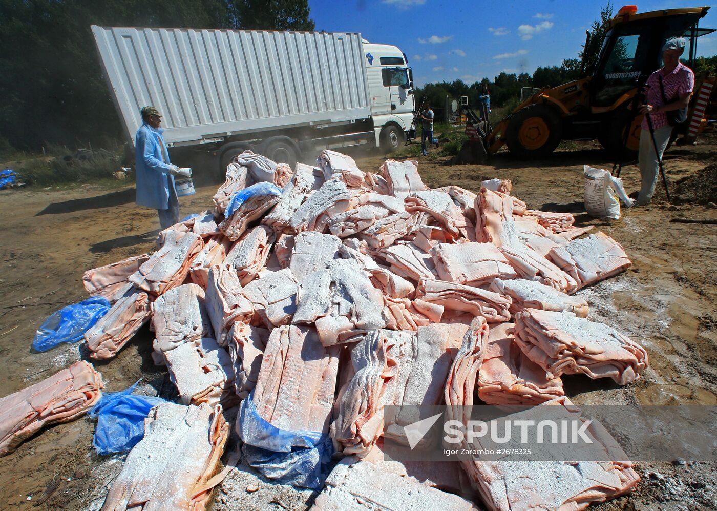 Destruction of sanctioned goods in Kaliningrad