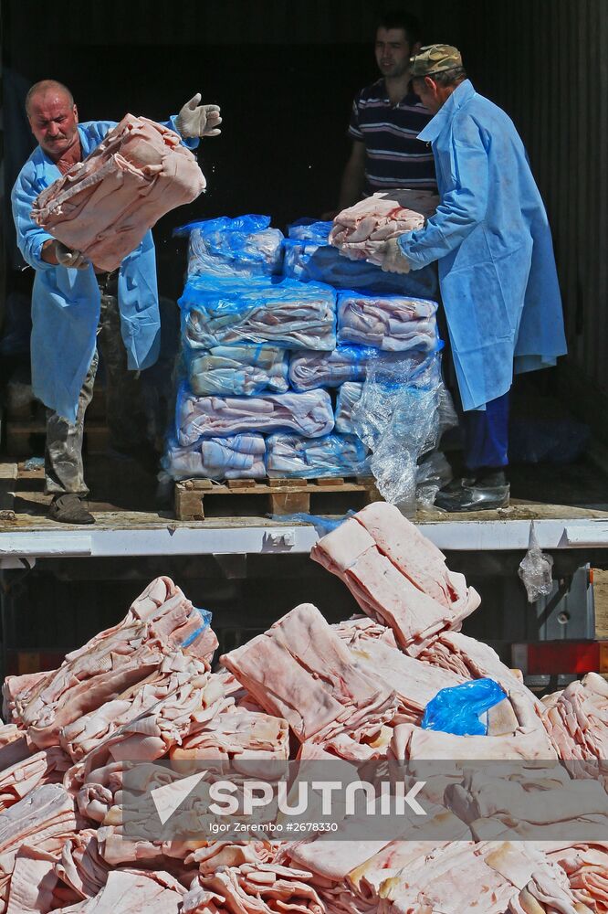 Destruction of sanctioned goods in Kaliningrad