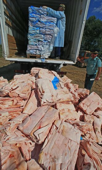 Destruction of sanctioned goods in Kaliningrad