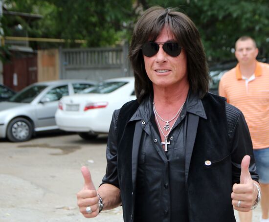 US rock musician Joe Lynn Turner gives news conference