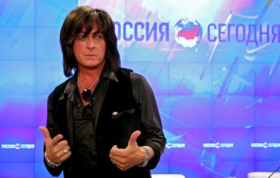 US rock musician Joe Lynn Turner gives news conference