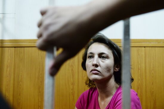 Court considers arrest of Viktoria Pavlenko who is accused of stealing guide dog