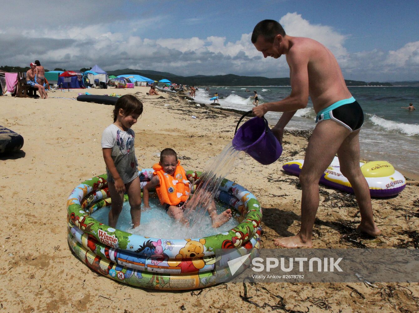 Vacationers in Primorye Territory