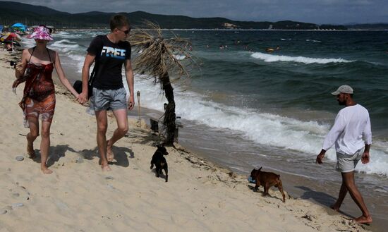 Vacationers in Primorye Territory