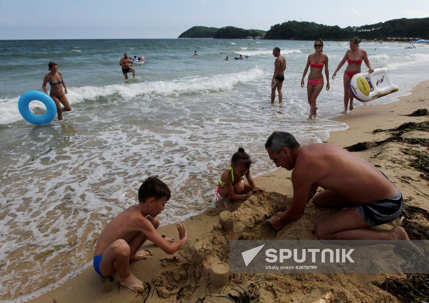 Vacationers in Primorye Territory