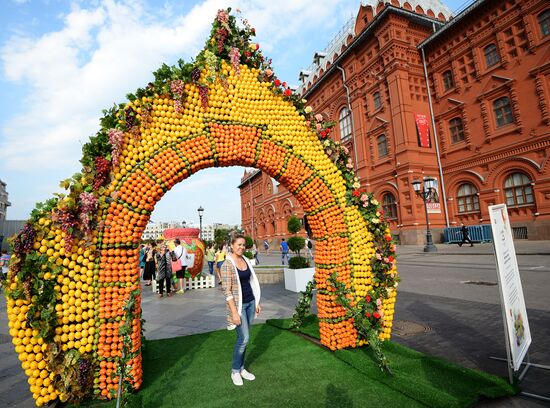 Summer in Moscow. Fruit preserve festival