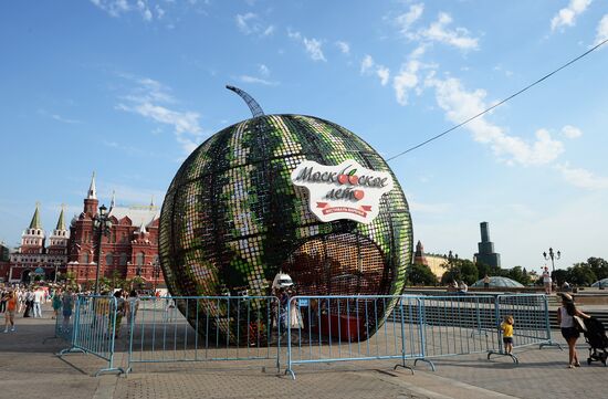 Summer in Moscow. Fruit preserve festival